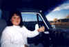 Jeannette at the wheel