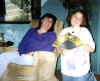 Dezirae and 

Jeannette at Lorraine's house