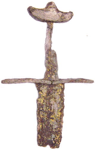 " ULFBERHT " меч тыпу Y з Гродна ( Ісландская - mækir - меч )