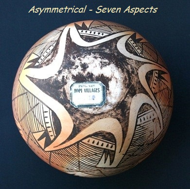 Nampeyo was a consummate master of asymmetrical ( 3x, 5x, 7x, & 9x ) divisions on her pottery. 