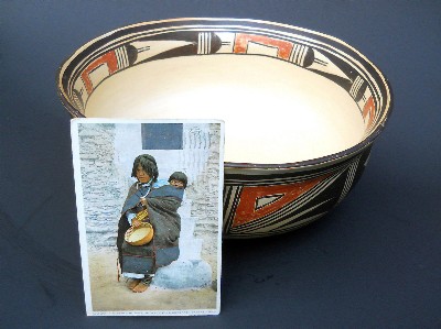 Rare Vintage Hopi Stew Bowl - Museum Grade Condition