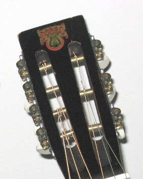 Vintage 1930's Seven String Dobro headstock