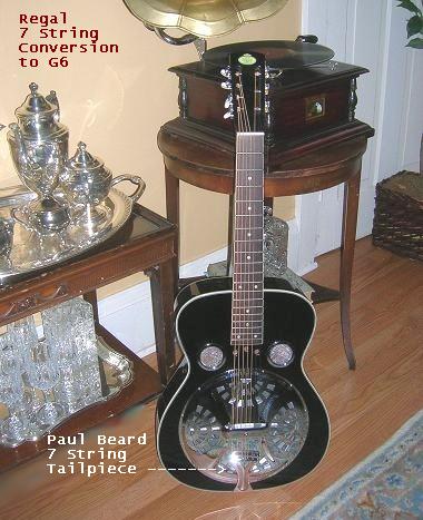 7 string dobro tailpiece bought from Paul Beard Guitars