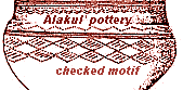 Alakul' pottery with Baltic "checked" *dara motif of Fatyanovo