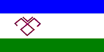 a Mari flag variant w/ Dual Horse ethnic motif