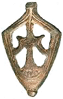 Viking Raven icon scabbard chape