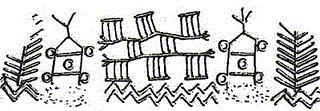 3635 - 3370 BCE - wheels on pot, Bronocice, Poland. Note *dara motifs *jp