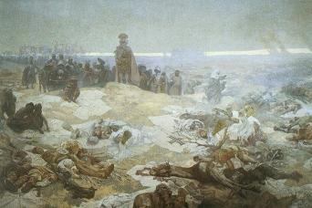 painting of Grunwald battlefield